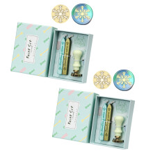 2 Box Wax Stamp Set Wax Seal Stick Sealing Wax Set-snowflake