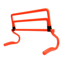 Agility Hurdles, 6 Pieces, Adjustable Hurdle for Football Training (Orange)