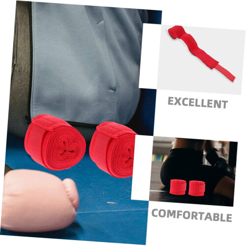 boxing wraps for men red pure cotton 1
