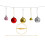 100Pcs Unique Festival Ornament Strings for Christmas Tree-Red 7