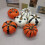 6pcs Halloween Pumpkin Ensembles Home Decoration for Table-B 6