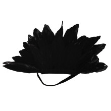 Feestgezichtsmasker met ingewikkeld vakmanschap voor-Zwart