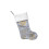 Soft Embroidered Letter Christmas Stocking-D type silver gray 1
