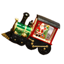 Miniatuur verlichte treindisplay voor seizoensgebonden-1