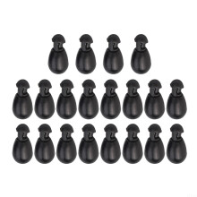 Carp Terminal Tackle 20pcs Quick Change Beads for Effortless Hooklength Swapping While Fishing (L Black)