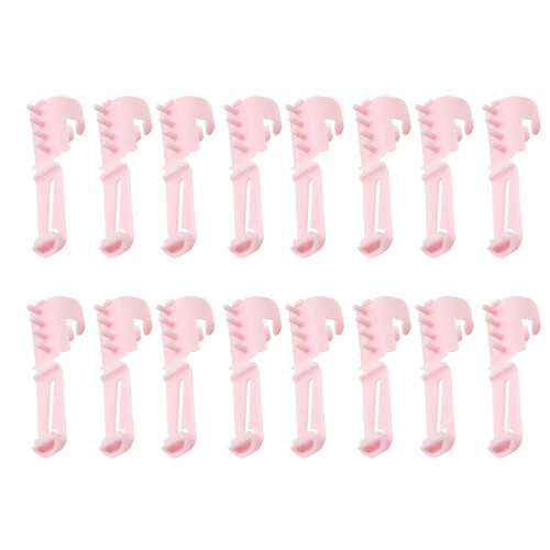 16Pcs Adjustable Yarn Guide Finger Rings Crochet Rings-Pink