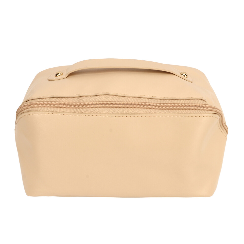 Large Capacity Cosmetic Organizer Waterproof PU Leather Travel Makeup Bag With Special Ambience Smooth Zipper Durable Material Roomy Space For Women