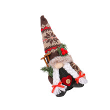 Breien Sneeuwvlokken Beeldje Desktop Decoratie met-Vlechtstijl