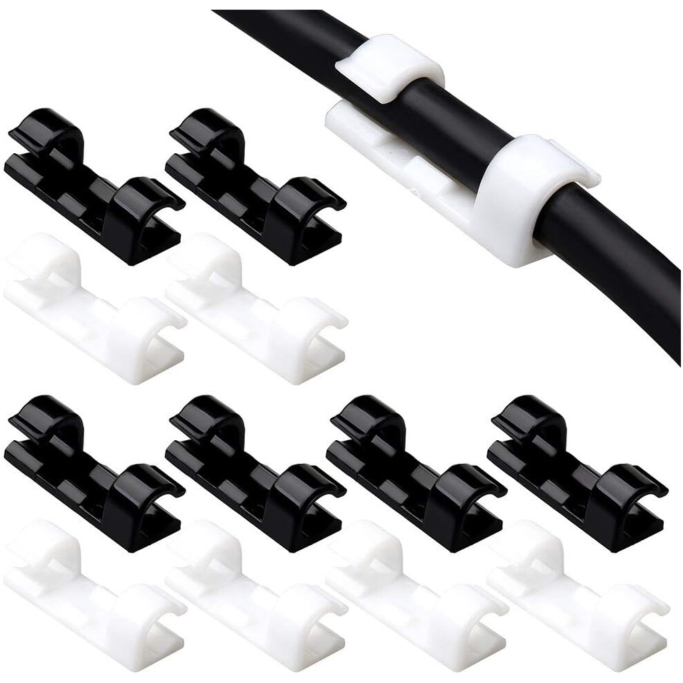 Adhesive Cable Clips For Versatile Solutions, Strong Adhesion Cable Management Wire Holder For Space Saving Various Cables Organization 9453559751311