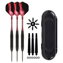 1 Set portable steel dart needlemetal darts set, aluminum shafts, steel tip, dart tool for dartboard, easy to use