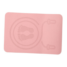 NonSlip Skipping Rope Mat Non Multifunctional Gym Sweat Sports Mat for Training Jumping Board for Household Quiet Sports Mat TPE Grey pink