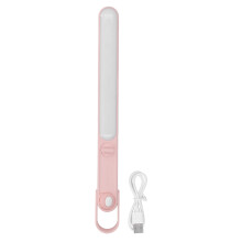 Luminária de mesa recarregável USB-C, dobrável, portátil, com controle por toque, brilho ajustável, luz LED segura para os olhos, sem fio,