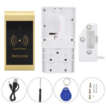 Elegantes, goldenes Smart-Schrankschloss, schlüsselloses Bluetooth-Kindersicherungsschloss mit hoher Empfindlichkeit und Effizienz für Schulen,