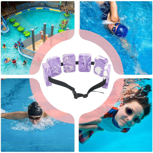 Swimming training belt  Support in training  Waist flotation  waterproof adjustable 2