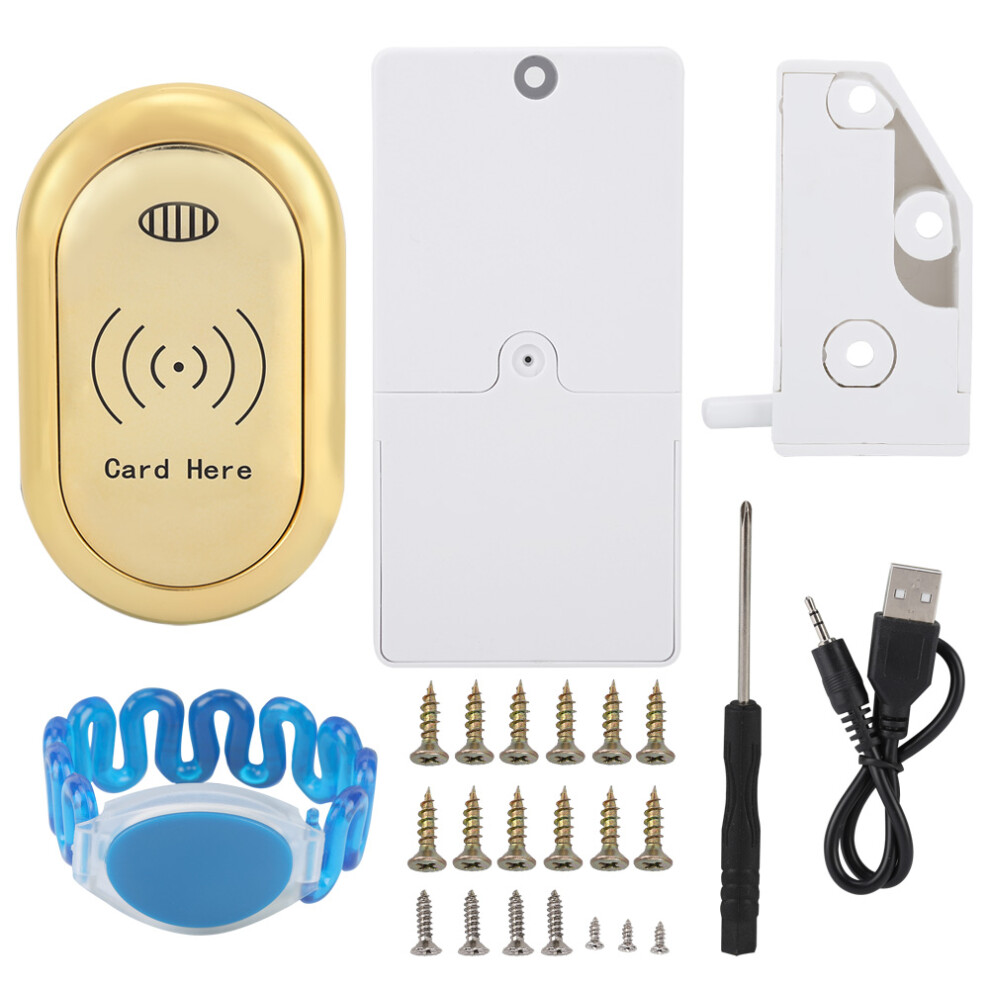 Secure & Programmable Rfid Electronic Cabinet Lock For Wooden Cabinet Security, Hidden Cabinet Lock With Premium Alloy Construction, Simple Operation 9554910084243