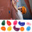 Multicolor Large Climbing Grips Ergonomic Design 3.511cm 10piece pack 5