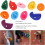 Multicolor Large Climbing Grips Ergonomic Design 3.511cm 10piece pack 4