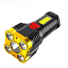 Torcia con indicatore del livello della batteria integrato e dissipazione del calore efficiente, design portatile, torcia impermeabile con funzione