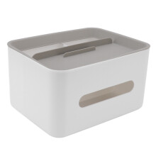 Een handig opbergdoosje, vierkante papierdispenser met multifunctioneel ontwerp voor cosmetica, kwasten, lippenstift en meer. Gemaakt van