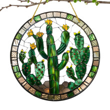 Cactus Window Solar Catcher Great Current Plant Decoration for Windows