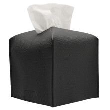 Chique vierkante tissuebox-organizer, decoratieve houder van PU-leer voor elegante opbergruimte, veelzijdige en duurzame dispenser voor thuis, op