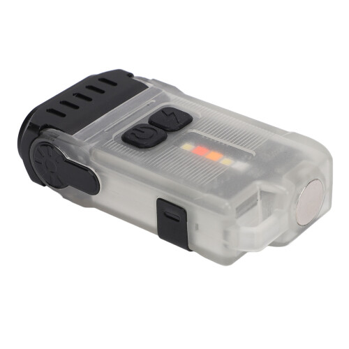 Lanterna EDC compacta e portátil com controle de interruptor duplo, mini lanterna LED com cabeça giratória e múltiplos modos de iluminação para 1