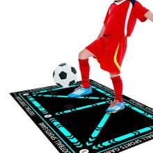 Nonslip soccer training mat for , noise reduction, sports pad improves control and kicking skills for home use.