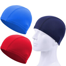 Swimming Cap, Flexible, Unisex, Women's, Pack of 3 for , Long Hair, Men, ,