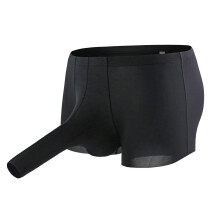 Men's Funny Underwear, Christmas Underwear for Men, Leather Thong Underwear for Men with Hole, BDSM Underwear, Men's Boxer Shorts