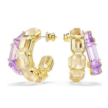 (E-1) Original 2026 New Trend Anniversary Jewelry Set Charm Luxury Gold Purple Water Drop Crystal Fashion Women NecklaRce ing Earrings
