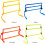 Agility Hurdles 4 Pieces Mini Football Training Foldable Adjustable Height (Blue) 2