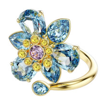(Sjiwanbaoji-L3, 8) 2026 New Hot Selling High-end Floral Ring Set with Dopamine Vitality Color Matching Design, Natural and Simple Gift Giving