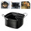 Ergonomic Handle Small Frying Cooker with Oil Filter Rack Iron 2