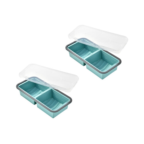 2 Pack Small Silicone Freezers Organizers Silicone-B