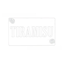 Pochoir de décoration de gâteaux, modèle Tiramisu, outil-type A