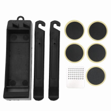Comprehensive Bike Tire Patch Kit Versatile Self Adhesive Repair Patches And Essential Tools In Ultra Portable Storage Box For Outdoor Cycling Adventu