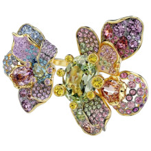 (SIZE 7) 2026 New Hot Selling High-end Floral Ring Set with Dopamine Vitality Color Matching Design, Natural and Simple Gift Giving