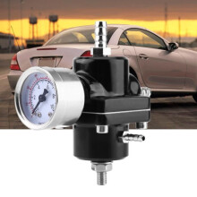 Universelles Kraftstoffdruckregler-Manometer-Set für Autos mit verstellbarem Schlauch 0-140 PSI