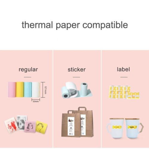 Peripage Pocket Thermodrucker – Weiß – Bluetooth – Tintenlos – A6-Format 1