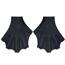 Silicone swimming gloves Nonslip duck feet hand paddles for diving snorkeling 20x18cm