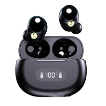 Auricolari a conduzione ossea, Bluetooth 5.3 con cancellazione del rumore per chiamate cristalline.