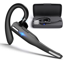 Kabelloses Bluetooth-Headset mit Geräuschunterdrückung und Freisprechfunktion, LED-Ladecase mit extrem langer Standby-Zeit, komfortables und