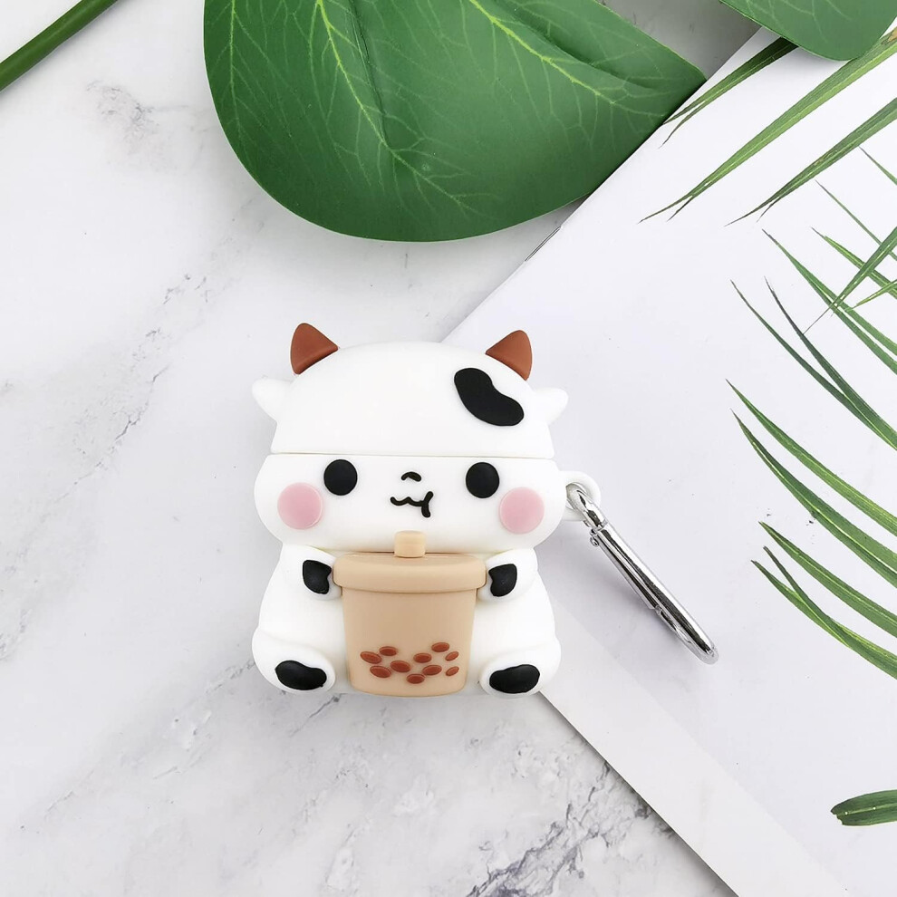 Cute Case For Airpods, 3D Cartoon Soft Silicone Protective Cover With Cleaning Pen, Anti-Lost Keychain Compatible With Airpods 1St/2Nd Generation (Bri 9416038535970