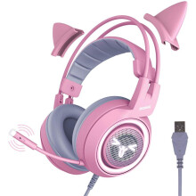 Gaming-Headset mit verstellbarem Mikrofon, ansprechendem Design, hochwertigem Klang für PC, PS4 und Laptop, komfortabel und verstellbar mit