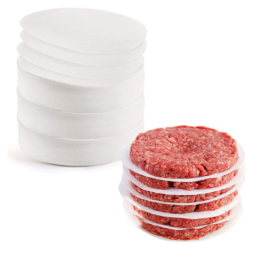100pcs Round Baking Paper NonStick Double Paper BBQ-Round 10cm 2