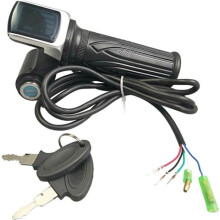 36V/48V Elektrofahrrad-Drehgasgriff mit LCD-Display