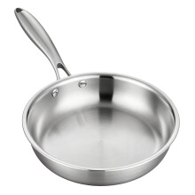 Stainless Steel Skillets Nonstick Coating Ergonomic Handle-24CM