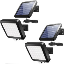 Solar Flood Lights with Smart PIR Motion Sensor, Detachable 56 LED Ultra Bright Outdoor Lamp, Weatherproof IP65 for Yard, Driveway, Garage Entry