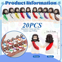 20 Miniature Jesus Statues, Miniature Jesus Religious Holiday Gifts