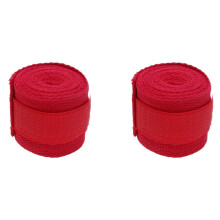 2 x 2.5 m Elastic Cotton Sports Strap Boxing Bandage for Muay Thai Taekwondo Hand Wrap Red
